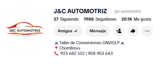 Perfil de J&C Automotriz